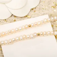 Luxurys Designers Jewelry Necklace Womens Mens for Wedding Party Luxury Necklace Pendant C Letter Gold Pearl Length Women Necklace