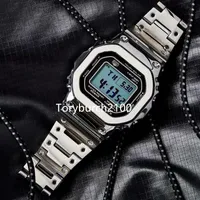 Mais recente B5000 Watch Dial Qualidade de moda Relogio Masculino Masculino à prova d'água GMW Men's Wristwatch Sport Display Dual GMT Digital LED RELOJ HOLBRE MILITAL