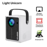 Projecteurs Light Unicorn X7 Prise en charge 1080p Android Projetor 4000 Lumens Portable Projecteur Téléphone Smart TV WiFi Home Beamer LED Proyector 221019