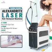 2022 Profissional Alexandrite 755nm Remoção de cabelo Máquina de pulso longo a laser 1064nm nd yag laser com 4000w Big Power