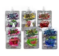 Empty 600mg Nozzle juice bag with bottle cap ILEVA BAG infused Beverage liquid cali packs blueberry watermelon cherry smell proof Suction EDIBLE mylar bags