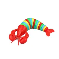 Dekompressionsleksak 26 cm hummer flexibel fingertopp Sensorisk nyhet emulering Worm Kid Antistress Squirming Slug Gift Rainbow 221019