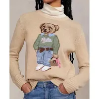 Maglioni maschili maglione femminile inverno morbido da donna di base pullover cotone rl orso tira la moda maglione top top sueters de mujer 221019