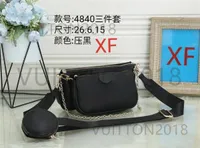 أكياس الكتف النساء 3pcs/مجموعة حقائب الأزياء متعددة الأزياء حقائب مصممة كروسة قابلة للتعديل