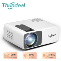 프로젝터 Thundeal Full HD 1080P 2K 4K 비디오 LED 3D 휴대용 TD93PRO 미니 WiFi Android 홈 시어터 TD93 Pro Beamer 221019