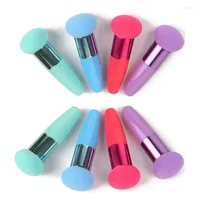 Makeuvrages Brushes 4 couleurs Rond Round Sponge Puff Stick Sticks Chubby Foundation Powder Brush Face Cosmetic Brochas Maquillaje