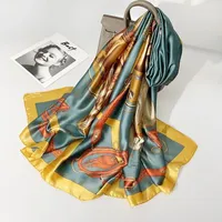 Шарфы женщины шелк дизайн шарфа, печать женская шарфы, шарфы хиджаб летняя леди шаль пляж