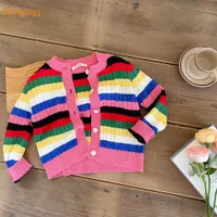 Pullover Mengoqq Kids Baby Girls Knitting Top Cardigan Outwear Autumn Spring Children
