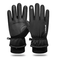 Лыжная перчатка для зимних спортивных спортов для мужчин и женщин на открытом воздухе велосипедный водонепроницаемый и холодный доказычный сенсорный экран Плетниц плюшевые утолщенные теплые перчатки для верховой езды
