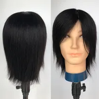 Hommes mannequin t￪te mod￨le t￪te courte r￩elle pratiques de coiffure de coiffeur de cheveux humains r￩els