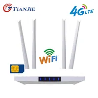 Routery Tianjie LM321 3G 4G LTE CAT4 ROUTER WIFI ROUTER ROUTLED Modem karty SIM RJ45 WAN LAN Zewnętrzne anteny GSM wysoka prędkość 300 MBPS 221019