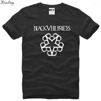 Camisetas masculinas Black Veil Brides Men Hardcore Punk Camiseta Camiseta de manga corta Algodón O-Neck Rock Band Toe Tops Estilo de verano