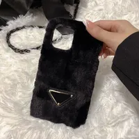 Fashion Brands Casual Phone Case For iPhone 13 12 11 Pro Max X XS XR XSmax Designer Luxury iPhone Cover Classic Letters Furry Phonecase