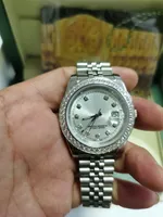 مع مربع أصلي Men Men Luxury AAA Watches Watch New Version 18K Green Gold Diamond Bezel 41mm Dial Automatic Automatic Mechanical Watches Fashion Mens Wristwatch Montre de Luxe