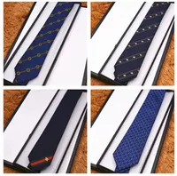 Designer Mens Tie Bee Patroon Silk Tie Brand Neck Ties for Men Formal Business Wedding Party Gravatas met Box A4Z3#