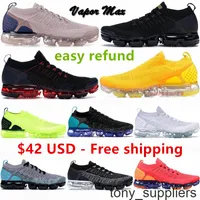 42 USD Reembolso f￡cil Running New Fly 2.0 Knit 3.0 Vapourmax Zapatos Oreo Red Orbit Animal Pack Coushion For Men Women Sporters al aire libre