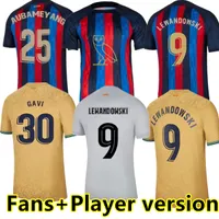 22 23 Lewandowski Pedri Soccer Jerseys Kounde Adama Ferran Camiseta De Football Ansu Fati Gavi Raphinha 2022 2023 Barcelona Dest Shirt Kits