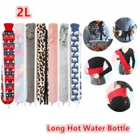 Other Home Garden 2L Long Hot Water Bottle Portable Warm Belly Treasure Belt Protective Cover Hand Warmers Long Explosion-proof Hot Water Bottle T221018