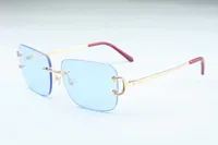 Zonnebril 2019 Nieuwe fabriek Direct Fashion Sunglasses 4193830 Simple Large Box Claw Metal Ultra Light