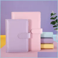 Notepads A6 Empty Notepads Binders Loose Leaf Notebooks Refillable 6 Ring For Filler Paper Binder Er With Magnetic Buckle Closure Dr Dhkeb