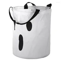 Gift Wrap Halloween Trick Or Treat Bags Goodie Lighted Pouch Bucket Ghost Party Bag For