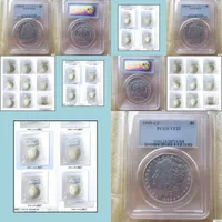 Arts And Crafts Us Coin 1889Cc Vf25 Morgan Dollar Craft Sier Coins Currency Senior Transparent Box Drop Delivery 2022 Home Garden Art Dhhc0