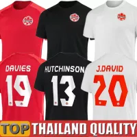 2022 2023 Canada Soccer Jerseys Davies National Team Home Away 22 23 Osorio Latest David Larin Cavallini Laryea Millar Hoilett Adult Men Kids Kit Football Shirts