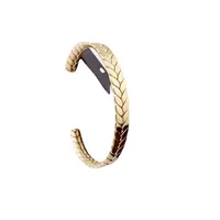 Nuevas pulseras de joyería de acero de titanio Braceletas de cristal cruzado Numerales romanos Beble para mujeres que aman regalos al por mayor s205