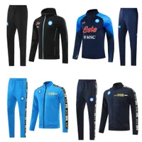 2022 2023 Napoli tracksuit jacket hoodie soccer jersey tracksuits 22/23 SSC Naples long zipper jacket set
