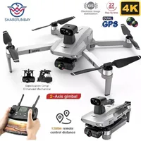 Интеллектуальная БПЛА KF102 MAX DRONE 4K Бесщета с профессиональной HD-камерой 2-осевой GPS FPV RC Quadcopter Helicopter Drones Toys для мальчиков 221020
