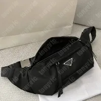 Bolsa de cintura de designer de nylon para mulheres sacos de cintura de cinto casual z￭per Fanny pack masculino preto em couro crossbody sport sport fannypacks