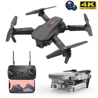 Intelligent Uav E88 Rc Drone 4K Profesional HD Dual Camera 2.4Ghz Mini Foldable Quadcopter Real-time Transmission Helicopters Gift Toys for Boy 221020