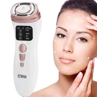 Face Massager 3 in 1 Mini Hifu Machine Ultrasound RF EMS Beauty Device Device Tranning Skin Refvenation Care Product 221019