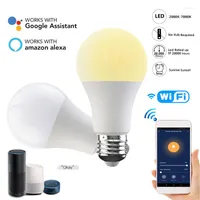 Smart Automation Modules 15W WiFi Light Bulb B22 E27 LED RGB Lamp Work With Alexa Google Home 110 220V White Dimmable Function Magic