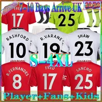 22 23 Joueur Fsan Man Utds Soccer Jerseys Sancho Rashford Mans Shaw Pogba 2022 2023 Manchester Football Shirt Fans Martial B. Fernandes Maillot Foot Man Kits Kits Suit