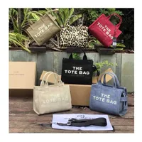 Designers Bag Marc's Jacob Tote Bags Famous Luxury Lady Fashion Hourglass Handbags New Canvas Women's Bag Mj Jacquard Commuter