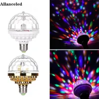 Lumières nocturnes colorées LED E27 lampe rotative Magic Ball Ball Balbe Maison KTV Flash Indoor Room Lights Disco Dancing Stage Light