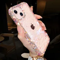 الحالات الفاخرة الساخنة Glitter Bling Diamond Diamond Soft Phone Case for iPhone 14 13 12 Pro Max 11 X S XR 7 8 Plus SE3 Clear Silicone