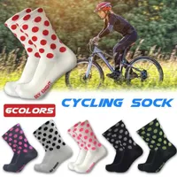 Sports Socks NEW Wave Point Cycling Riding Socks Outdoor Sports Compression Socks Cycling Protect Feet Breathable Wicking T221019
