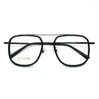 Sunglasses Frames Half Titanium Glasses Prescription Large Frame Optical Retro Pure Leg Wholesale 2218