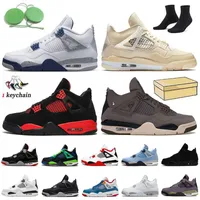 Basketball Shoes JUMPMAN 4 A Ma Maniere 4s Midnight Navy Women Mens Trainers 2023 Red Thunder Canvas White Oreo Sail Doernbecher Black Cat Bred Sports Sneakers