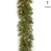 Altre Decorazioni Natalizie, Mini Ghirlanda Natalizia Da 1,8 M, Luci A Led In Rattan Decorazioni Per Porte Albero Di Natale Artificiale Decorazioni Per Caminetti Ghirlanda Invernale 85190006