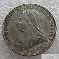 Arts and Crafts 1896 Queen Victoria Gran Bretagna Sier 1 Florin Copy Coins Replica Decoration Home Delivery Delivery 2022 Gar Dhtba
