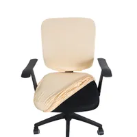 Stuhlabdeckungen Forcheer Büro solide Computer Spandex Stretch Sessel Sitzfall 2 Teile abnehmbar und waschbar 221020