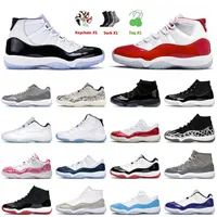 Cherry 11 11S XI Basketball Shoes Top Jumpman High Bred Concord Midnight Navy Citrus Win Like UNC Varsity Red Rose Gold Men Women Trainers Sneakers 36-47