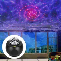 Night Lights Star Projector Lamp LED -Projektion Licht Kinder Schlafzimmer mit Fernbedienung Bluetooth Lautsprecher