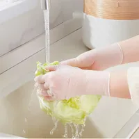 PVC Disposable kitchen dishwashing Household cleaning Powder free gloves