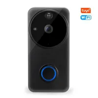 DOORBELLS VIDEO DOORBELL WIFI TUYAカメラはAmazon Alexa Google Home Voice Control Door Peephole Intercom258Hで動作する