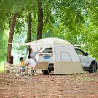 テントとシェルターWolface Tent Tent Outdoor Camping Thingining Rain-Proof Waterof Wild Beach Anti-Rainstorm Sunscreen 5〜8人