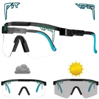 야외 안경 구덩이 바이퍼 성인 Pochromic Cycling Sunglasses 남자 여자 스포츠 자전거 자전거 고글 UV400 안경